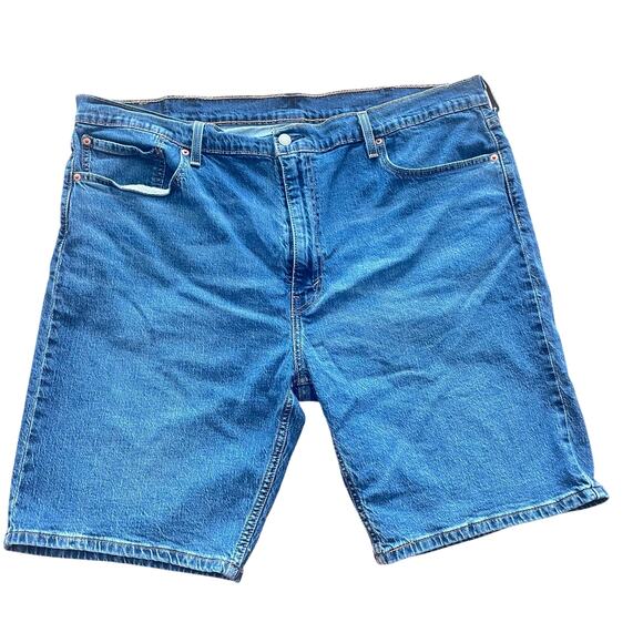 Levi’s Men’s Blue Denim Jean Shorts W42 Relaxed Fit Dad Jeans - Picture 2 of 7